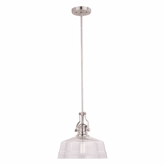 Vaxcel Beloit 12" Pendant - Satin Nickel - P0273 Vaxcel Beloit 12" Pendant - Satin Nickel - P0273