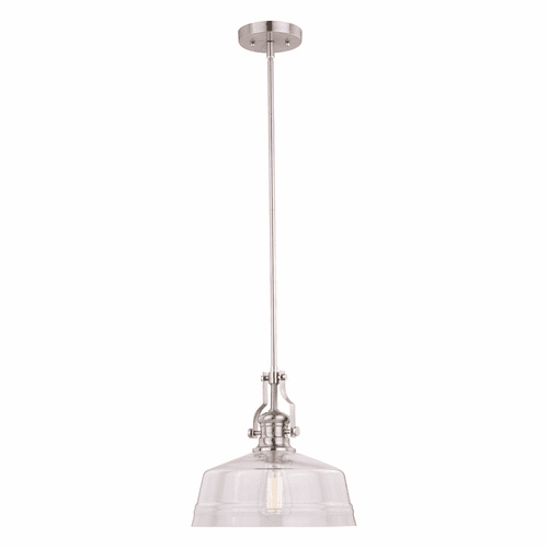 Vaxcel Beloit 12" Pendant - Satin Nickel - P0273