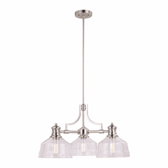 Vaxcel Beloit 3-LT Chandelier - Satin Nickel - H0220