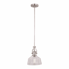 Vaxcel Beloit 9" Mini Pendant - Satin Nickel - P0272