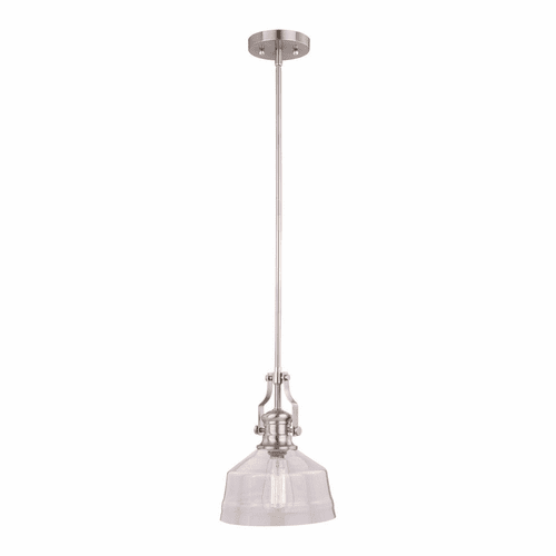 Vaxcel Beloit 9" Mini Pendant - Satin Nickel - P0272
