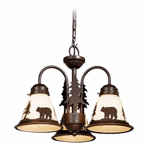 Vaxcel Bozeman 3-LT Light Kit (Dual Mount) - Burnished Bronze - LK55716BBZ-C