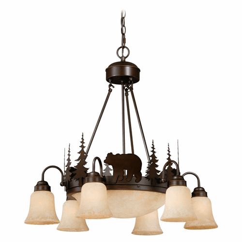 Vaxcel Bozeman 9-LT Chandelier - Burnished Bronze - CH55706BBZ
