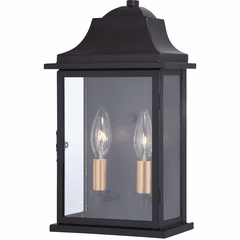 Vaxcel Bristol 2-LT Outdoor Wall Lantern - Oil Burnished Bronze - T0565