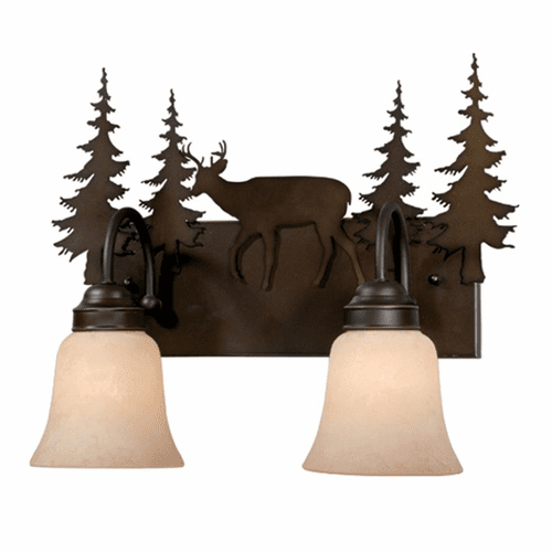 Vaxcel Bryce 2-LT Vanity Light - Burnished Bronze - VL55402BBZ