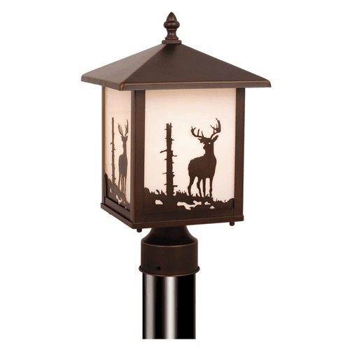 Vaxcel Bryce 8" Post Light - Burnished Bronze - OP33585BBZ