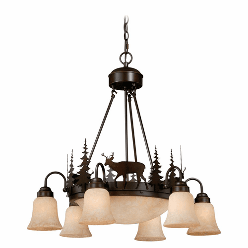 Vaxcel Bryce 9-LT Chandelier - Burnished Bronze - CH55406BBZ