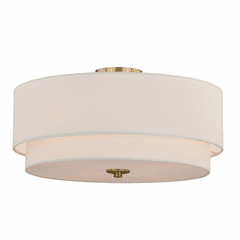 Vaxcel Burnaby 4-LT Semi-Flush Mount - Matte Brass - C0112