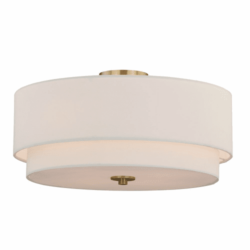 Vaxcel Burnaby 4-LT Semi-Flush Mount - Matte Brass - C0112