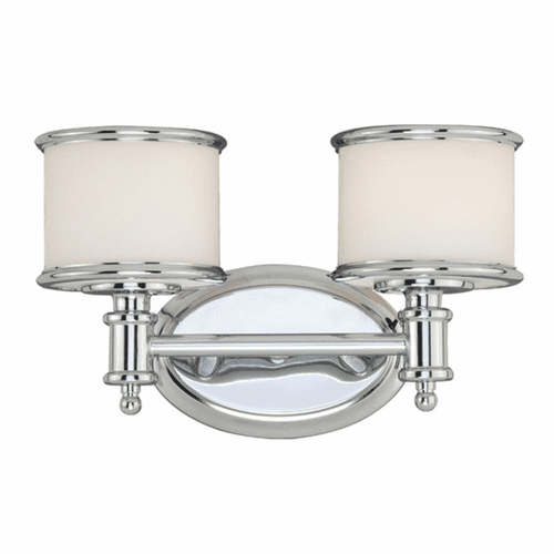Vaxcel Carlisle 2-LT Vanity Light - Chrome - CR-VLU002CH
