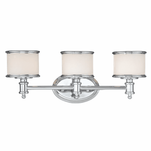 Vaxcel Carlisle 3-LT Vanity Light - Chrome - CR-VLU003CH