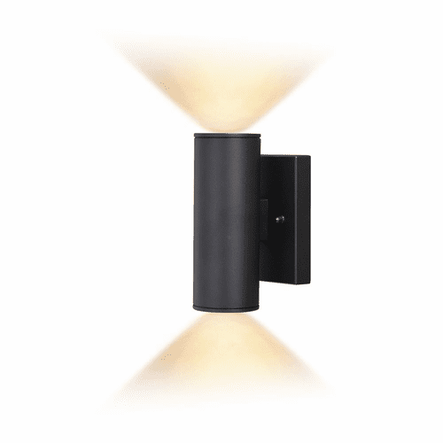 Vaxcel Chiasso Aluminum 2-LT Outdoor Wall Lantern - Textured Black - T0551