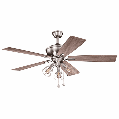 Vaxcel Clybourn 52" Ceiling Fan - Satin Nickel - F0054