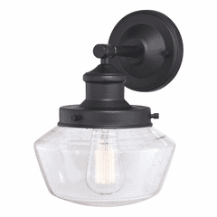 Vaxcel Collins 1-LT Outdoor Wall Lantern - Matte Black - T0545
