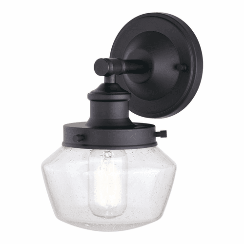 Vaxcel Collins 1-LT Outdoor Wall Lantern - Matte Black - T0573