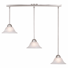 Vaxcel Da Vinci 3-LT Mini Pendant - Brushed Nickel - PD5027BN