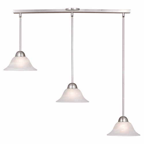 Vaxcel Da Vinci 3-LT Mini Pendant - Brushed Nickel - PD5027BN