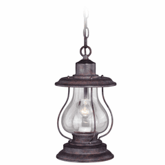 Vaxcel Dockside 8" Outdoor Pendant - Weathered Patina - T0219