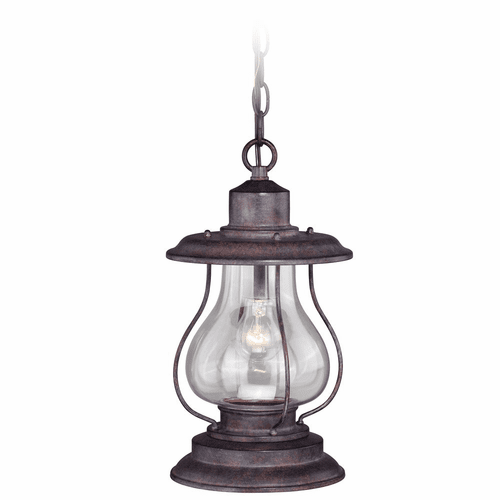 Vaxcel Dockside 8" Outdoor Pendant - Weathered Patina - T0219