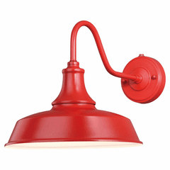 Vaxcel Dorado 12" Outdoor Wall Light - Red with Inner White - T0487