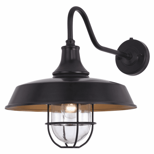 Vaxcel Dorado Outdoor 1-LT Outdoor Wall Barn Lantern - Dark Bronze - T0571