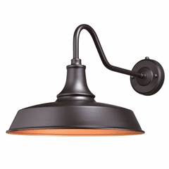 Vaxcel Dorado Outdoor 15" Wall Light - Dark Bronze, Inner Light Gold - T0369 Vaxcel Dorado Outdoor 15" Wall Light - Dark Bronze, Inner Light Gold - T0369