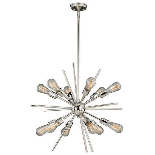 Vaxcel Estelle 12-LT Pendant - Polished Nickel - P0196