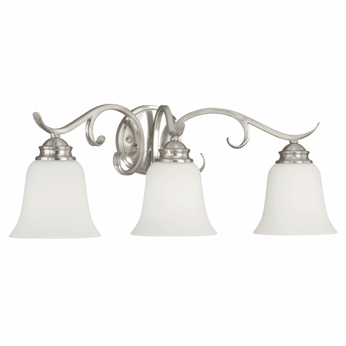 Vaxcel Hartford 3-LT Vanity Light - Satin Nickel - W0162