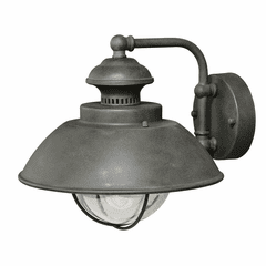 Vaxcel Harwich 10" Outdoor Wall Light - Textured Gray - T0267