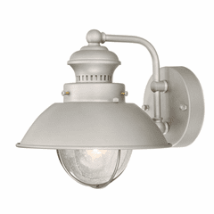 Vaxcel Harwich 8" Outdoor Wall Light - Brushed Nickel - OW21593BN