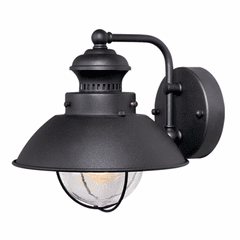 Vaxcel Harwich 8" Outdoor Wall Light - Textured Black - OW21581TB