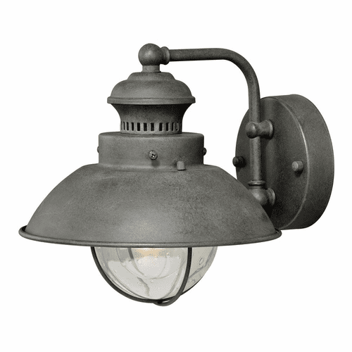 Vaxcel Harwich 8" Outdoor Wall Light - Textured Gray - T0268