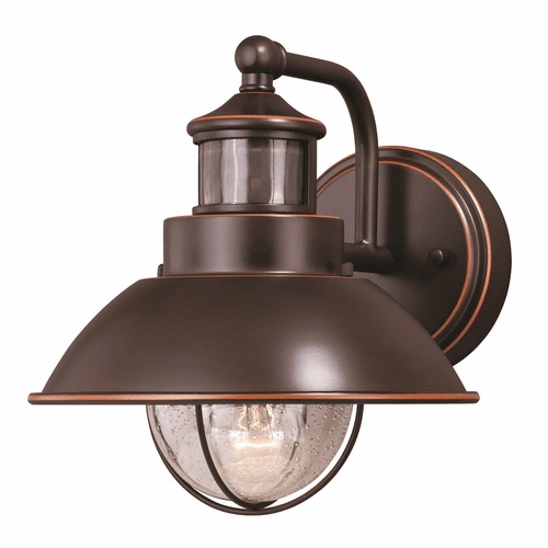 Vaxcel Harwich Dualux 8" Outdoor Wall Light - Burnished Bronze - T0252