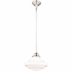 Vaxcel Huntley 12" Pendant - Satin Nickel - P0244
