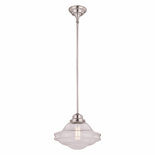 Vaxcel Huntley 12" Pendant - Satin Nickel - P0268