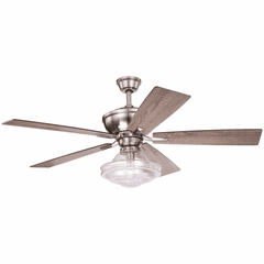 Vaxcel Huntley 52" Ceiling Fan - Satin Nickel - F0067