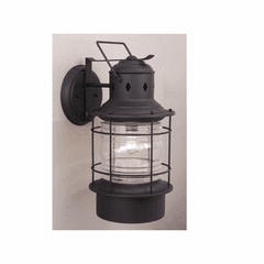 Vaxcel Hyannis 8" Outdoor Wall Light - Textured Black - OW37081TB