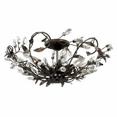 Vaxcel Jardin 17-3/4" Semi-Flush Mount - Architectural Bronze - C0023