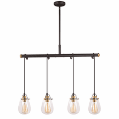Vaxcel Kassidy 4-LT Dual Mount Pendant/Wall Light - Black - P0234