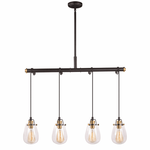 Vaxcel Kassidy 4-LT Dual Mount Pendant/Wall Light - Black - P0234