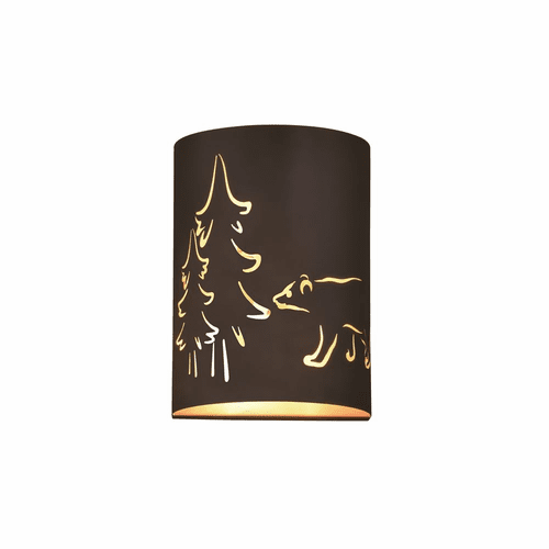 Vaxcel Katmai 2-LT Wall Sconce - Noble Bronze and Inner Brass Gold - W0277