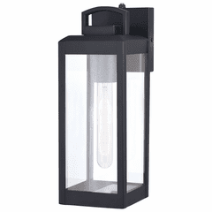 Vaxcel Kinzie 1-LT Outdoor Wall Lantern - Textured Black - T0566