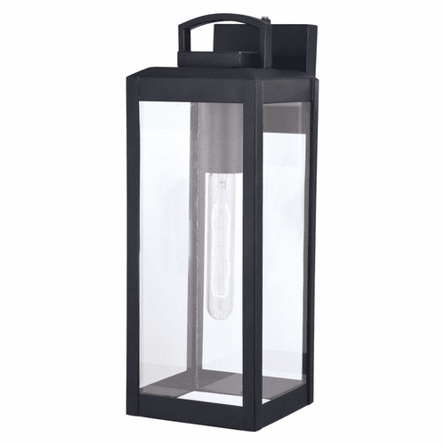 Vaxcel Kinzie 1-LT Outdoor Wall Lantern - Textured Black - T0567