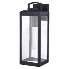 Vaxcel Kinzie 1-LT Outdoor Wall Lantern - Textured Black - T0567