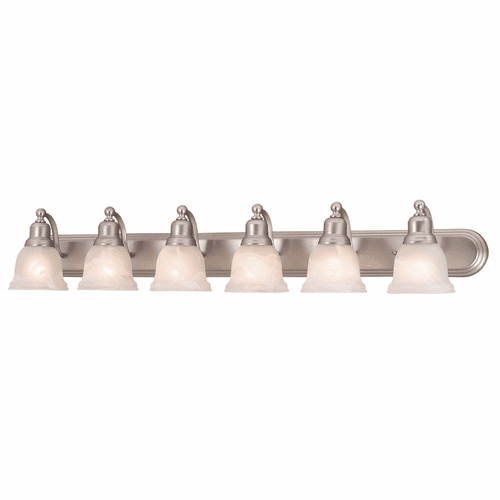 Vaxcel Lasalle 6-LT Vanity Light - Brushed Nickel - LS-VLD106BN