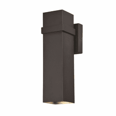 Vaxcel Lavage 14"H LED Outdoor Wall Light - Textured Black - T0398
