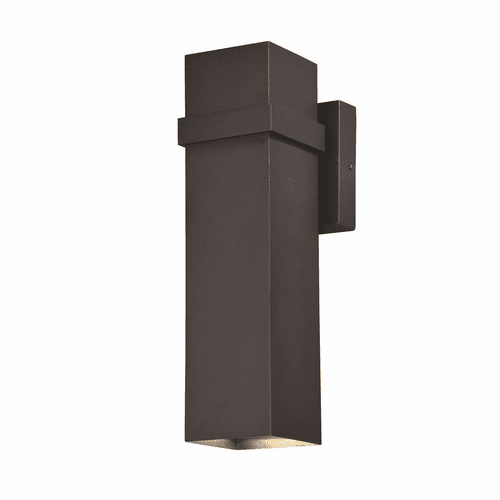 Vaxcel Lavage 14"H LED Outdoor Wall Light - Textured Black - T0398