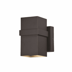 Vaxcel Lavage 7"H LED Outdoor Wall Light - Textured Black - T0397