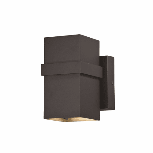 Vaxcel Lavage 7"H LED Outdoor Wall Light - Textured Black - T0397