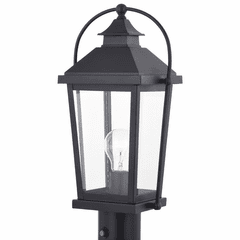 Vaxcel Lexington 1-LT Black Outdoor Post Lamp - Textured Black - T0550